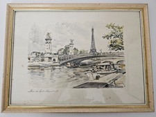 Tableau Lithographie signée