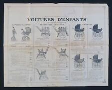 Advertising 1921 CHILDREN'S CARS stroller cart pram BONNET & GUYONNET
