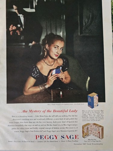 1947 peggy sage lipstick nail - sage,