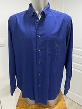 Chemise Esprit manches longues bleu marine à carreaux Taille XL