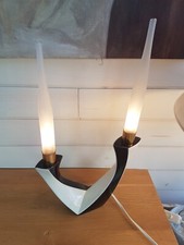 lampe verceram flamme 6187-D céramique 1960 style bougeoir