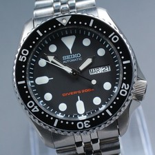 [NEAR MINT] SEIKO 7S26-0020 SKX007 Black Boy Diver 200m Men's AT Watch JP U721