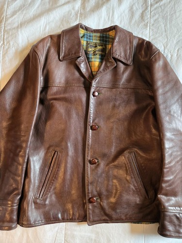 Aero leather teamster jacket - aero,