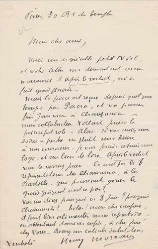 Henry moreau lettre - -,