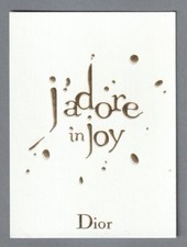 Carte publicitaire - advertising card  -  J'adore in Joy de  Christian Dior