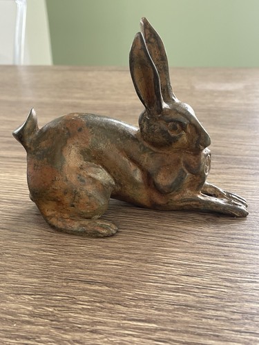 Ancien bronze animalier - ancien, lapin
