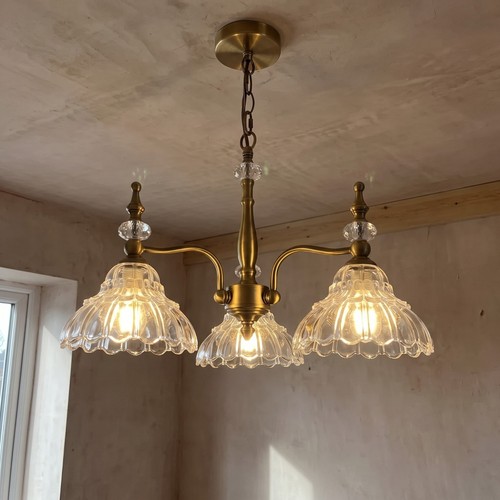 Lustre murano vintage verre - lustre,