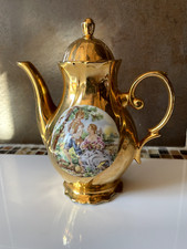 - SERVICE À CAFÉ ANCIEN DORÉ VÉRITABLE PORCELAINE DE BAVIÈRE