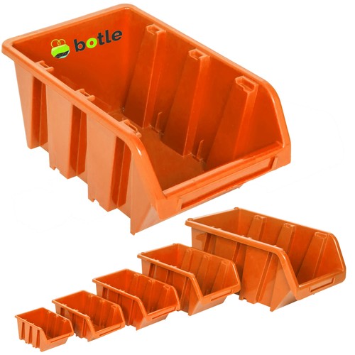 Boîtes empilables oranges - boîtes, 5