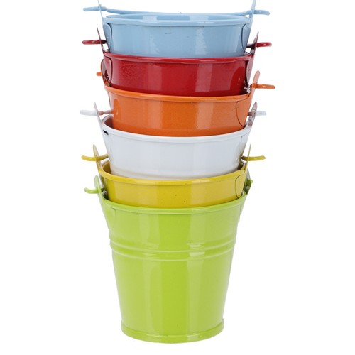 Pcs mini seau - metal, pot