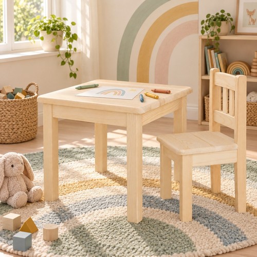 Coin jeu enfants siège table