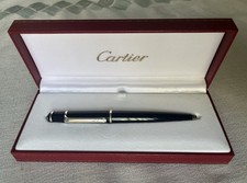 Stylo Diablo DE Cartier Ballpoint Pen With Box-Black Ink. Great Condition!
