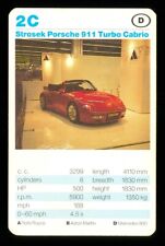 1 x info card Strosek Porsche 911 Turbo Cabriolet car - R138