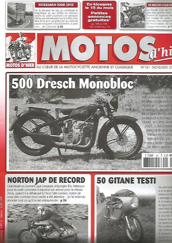 Motos hier 151 500 dresch - 500,