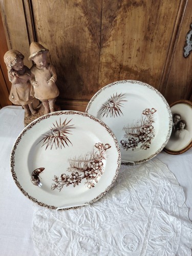 Paire assiettes plates - paire, d'assiettes