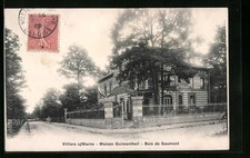 Old postcard Villiers-sur-Marne, Maison Guimontheil, Bois de Gaumont 1906 