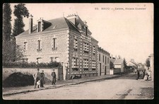 Old postcard Brou, entrance, Maison Guerrier 1909 