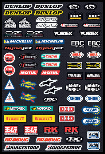 Kit stickers sponsor - kit, a3