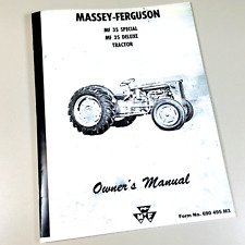 Massey Ferguson Mf 35 Special 35 Deluxe Tractor Owners Operators Manual