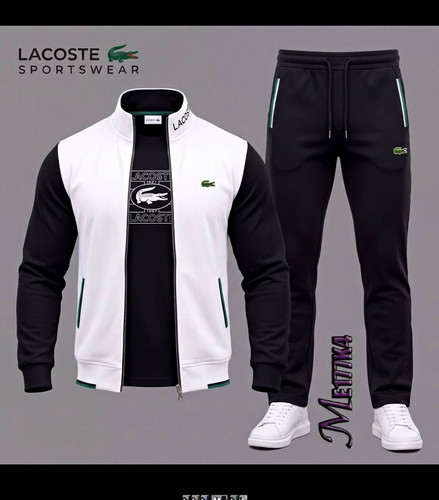 Lacoste piece tracksuit set - lacoste,