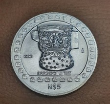 MEXICO 1993 N$5 PESOS PRECOLOMBINA BRASERO FIGURE