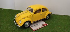 1967 Volkswagen Beetle Ladybug Sedan Yellow 1/18 ROAD TOUGH Miniature Car