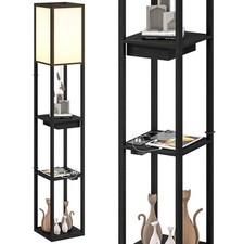 Lampadaire avec étagères