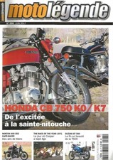 MOTO LEGENDE N°290 HONDA CB 750 KO/K7 / NORTON 500 ES2 CAFE-RACER / SUZ GT 500