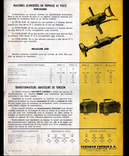 VILLEURBANNE (69) TOOL GRINDERS DRILLS Micox "GENDRON" Tract 1940-1950