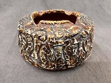CIBOURE Basque French Pottery Earthenware Ashtray Signed CORSAIRES Jean de Luz +