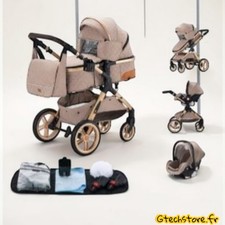 Poussette Trio 3 en 1 Luxe -