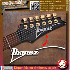 sticker autocollant  ibanez GUITARE HEADSTOCK rock decal music restauration