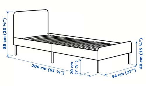 Lit simple 90x190 - simple,