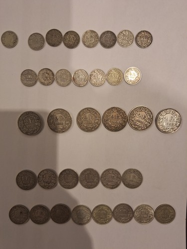 Franc suisse argent - 1/2, argent,