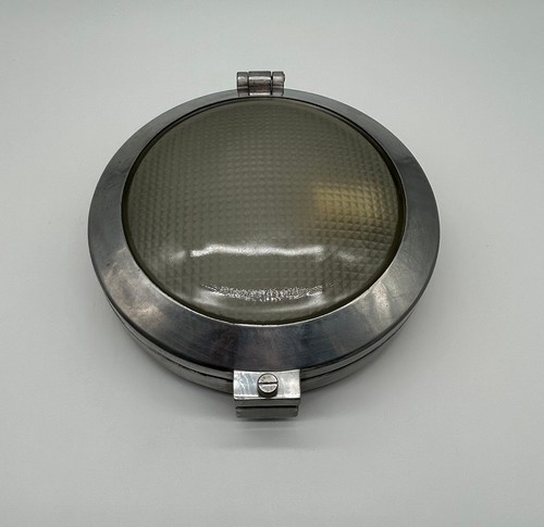 Lampe hublot vintage chrome - lampe,