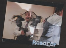 8X10-COLOR PHOTO OF-SCENE- 2 MEN - ROBO COP