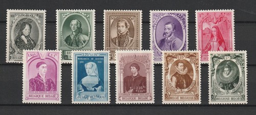 Belgique yvert 573 582 - n°, 573/582