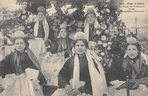 Cpa pont abbe la - /, reine