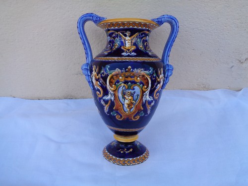 Superbe vase faïence de - superbe,