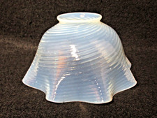 ANTIQUE OPALESCENT SWIRL LAMP SHADE 2 1/4" FITTER