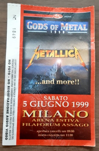 Ticket billet place - place, concert