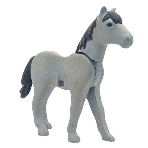 Playmobil cheval gris