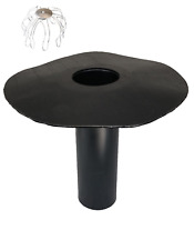 Flat roof drain DN 100 + leaf catch, bitumen/PVC flanges, roof gully, inlet, DN110