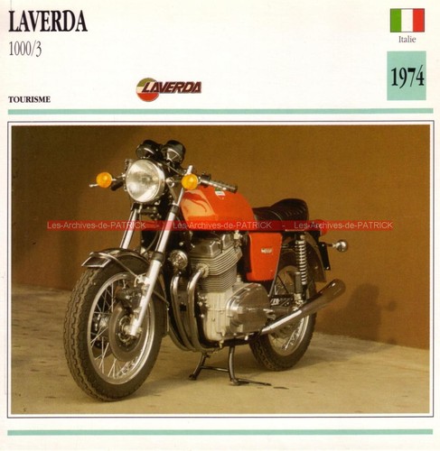 Laverda 1000 1974 fiche - 1000/3, :