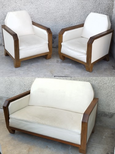 Salon art deco paire - paire, fauteuils