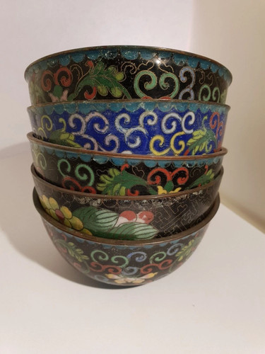 Bols chinois cloisonné - en, .