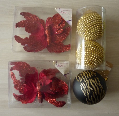 Lot boules papillons - et,