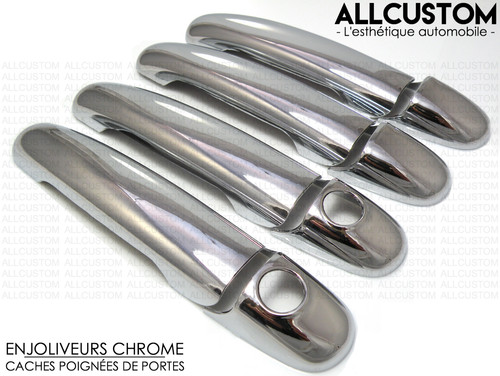 Coques chrome poignees portes - poignees,