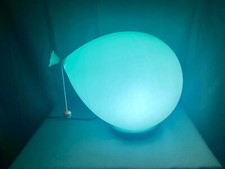 1980s Blue Balloon Design Wall / Table Lamp Light- Bilumen Yves Christin Style