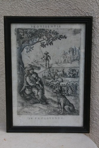 Gravure ancienne xvi - ancienne, ème